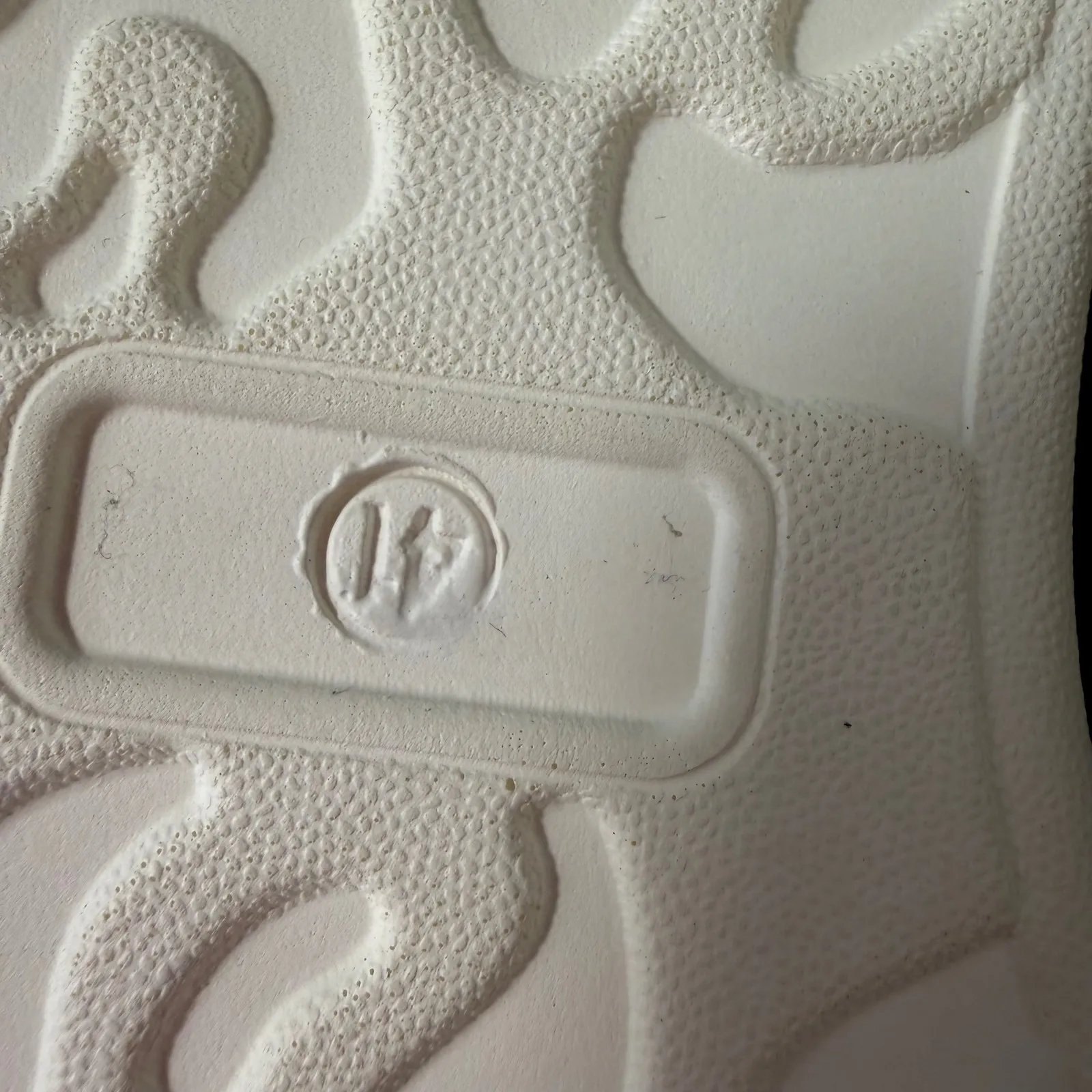 Midnight Velvet White & Silver Platform Sneakers Geometric Cutout EU 41 / US 10 - Image 9