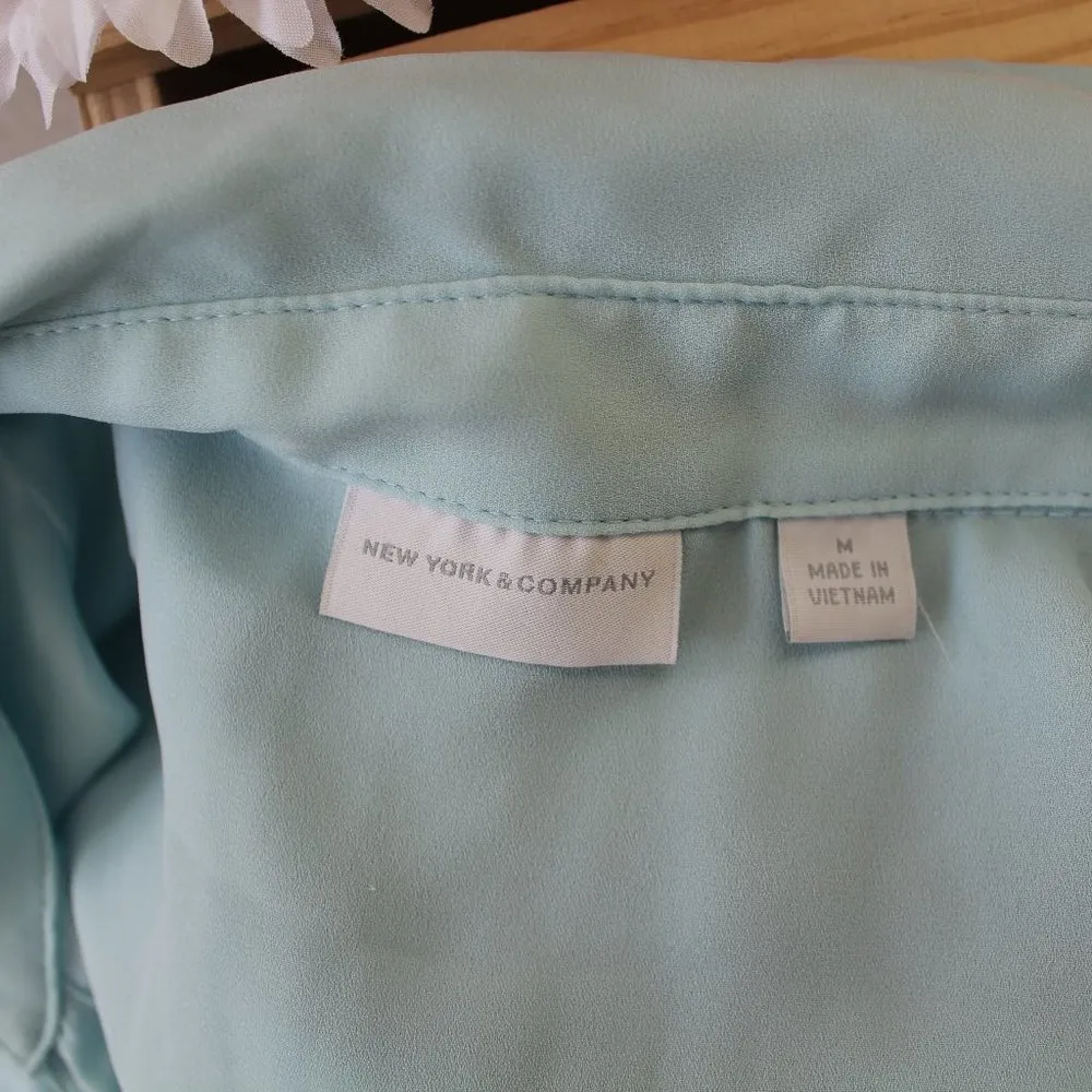 🔥REDUCED 🔥 New York & Co Shirt Dress Belted Light Summer - Image 6