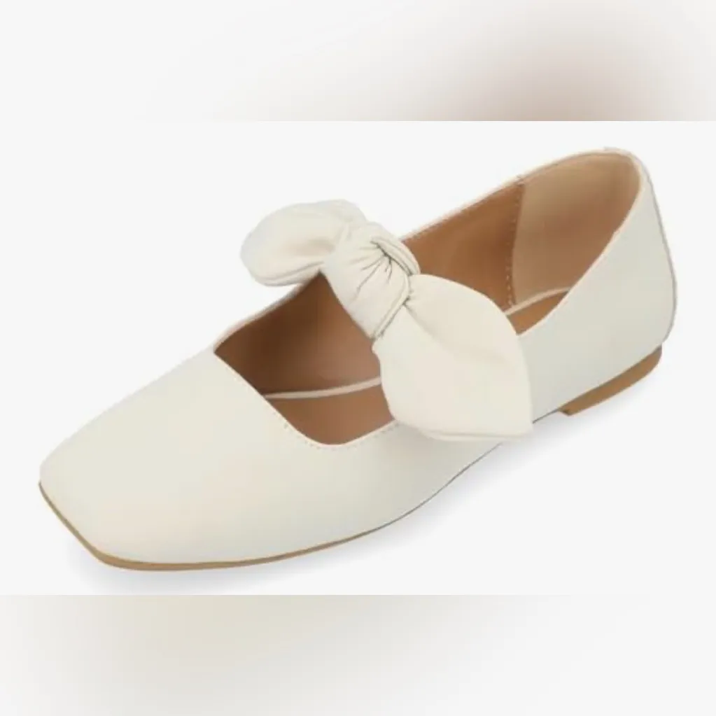 Journee Collection Seralinn‎ Tru Comfort Foam Mary Jane Bow Ballet Flats Size 9 - Image 3