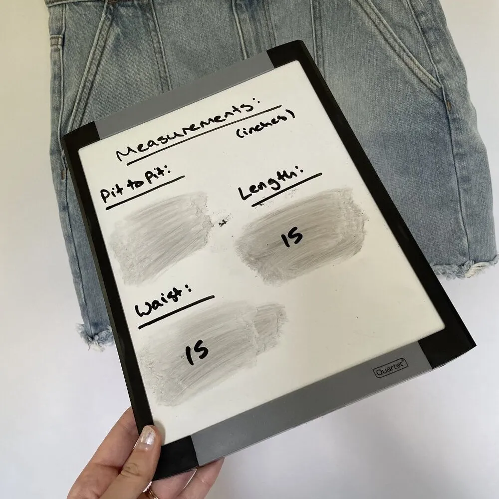 Express original cotton vintage high rise jean skirt frayed edges pockets casual - Image 4