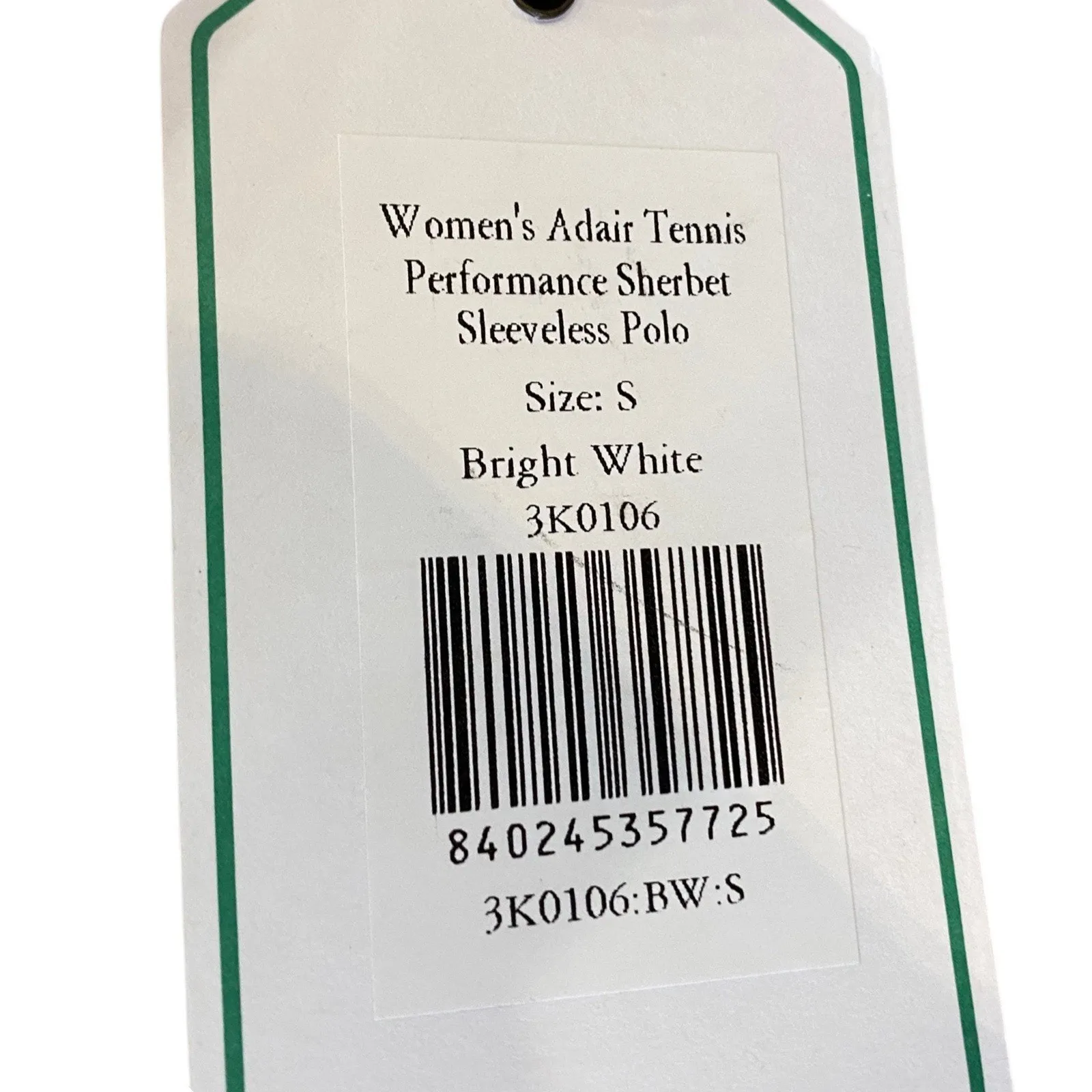 Classic Prep Womens ADAIR Active Golf Sleeveless Polo Shirt Size Small NEW White - Image 6