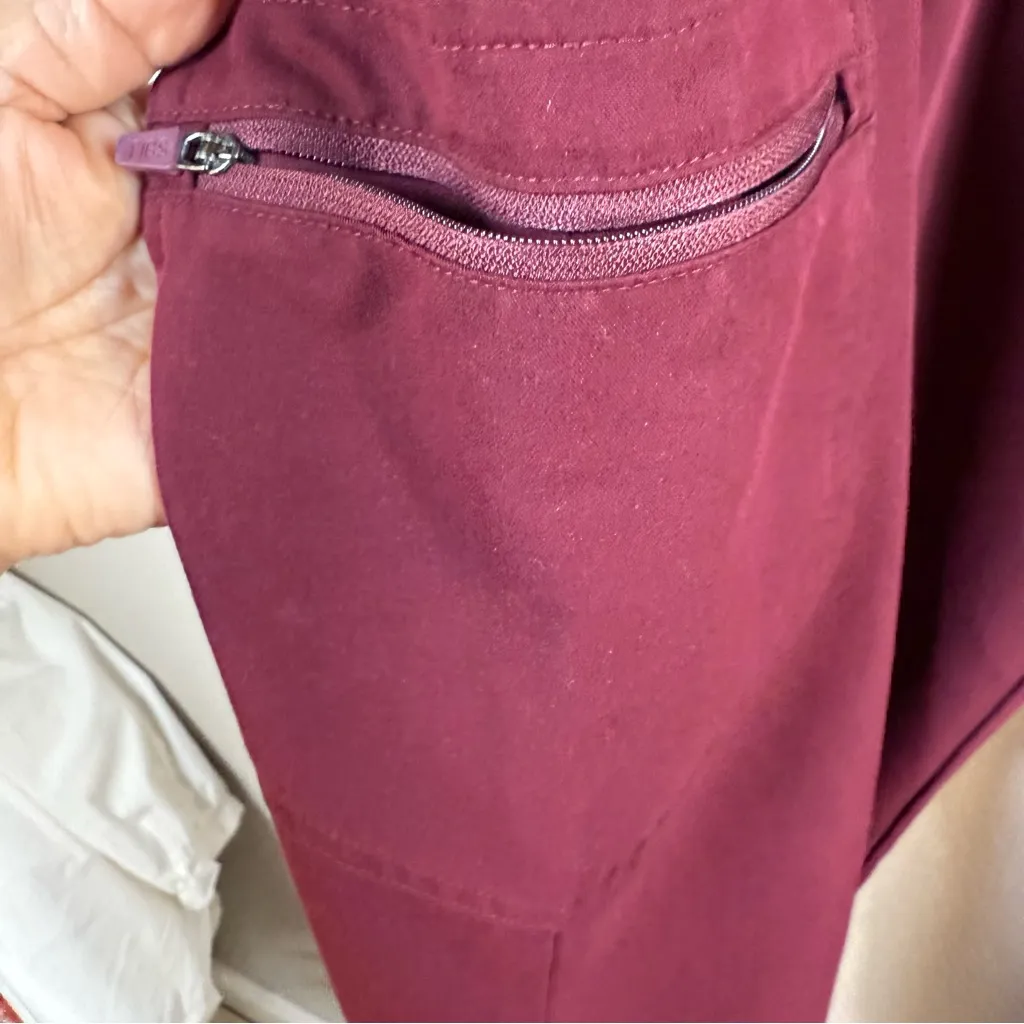 Figs Women's Maroon Maternity Joggers SZ:XXL - Image 4