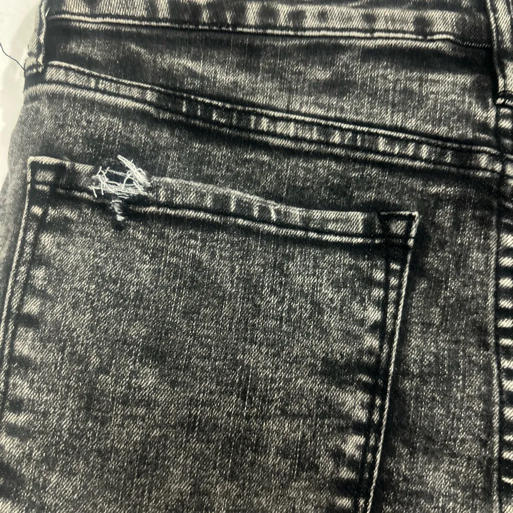 RSQ  New Black Jean Shorts Distressed Vintage Style‎ (255) - Image 7