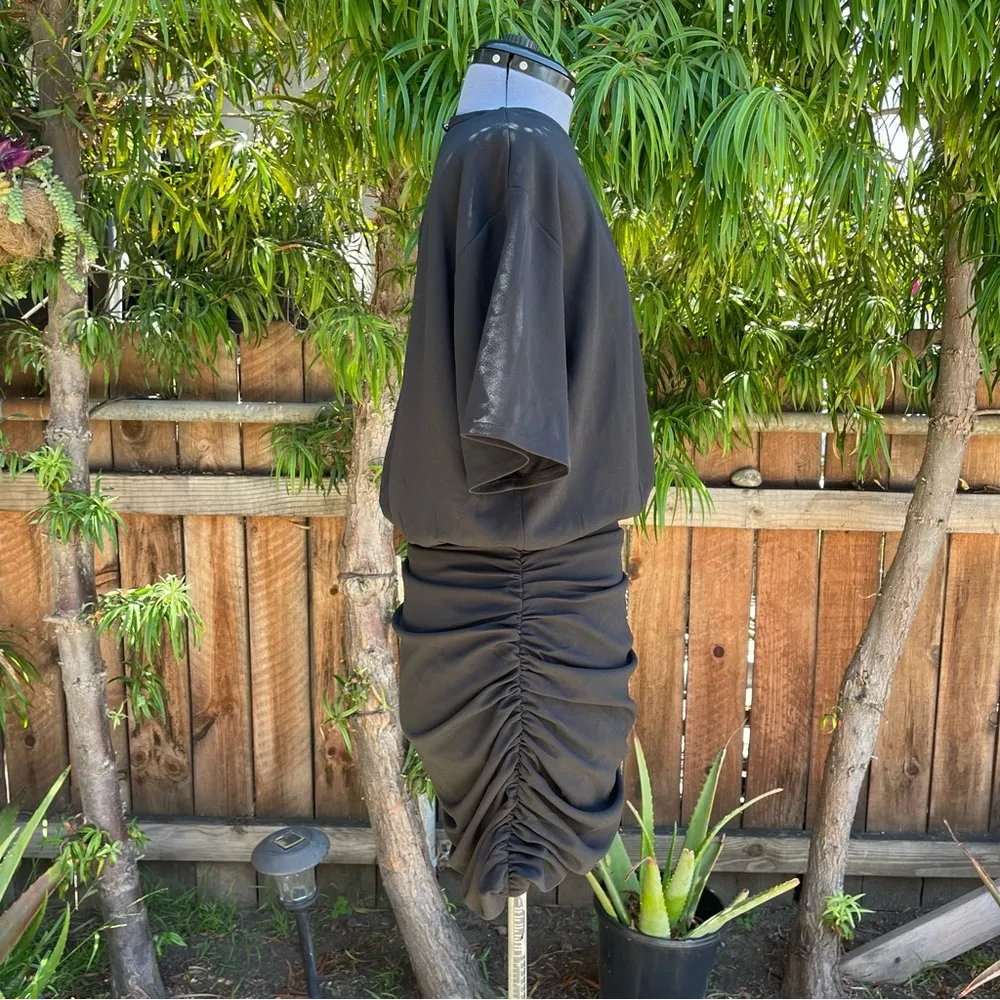 Abercrombie Ruched Knit Mini Dress size L - Image 4