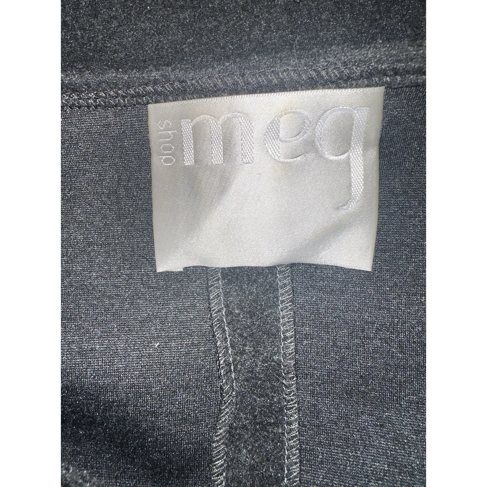 Shop Meg Charcoal Grey Wool‎ Feel V Neck Dress 3/4 Sleeve EUC Size M Gray Size M - Image 6