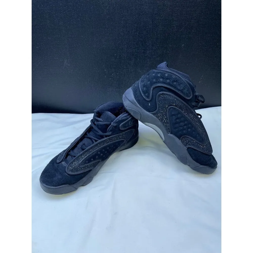 Jordan Womens Black Metallic Gold Sneakers Shoes Size 10 SKU 6810 - Image 2