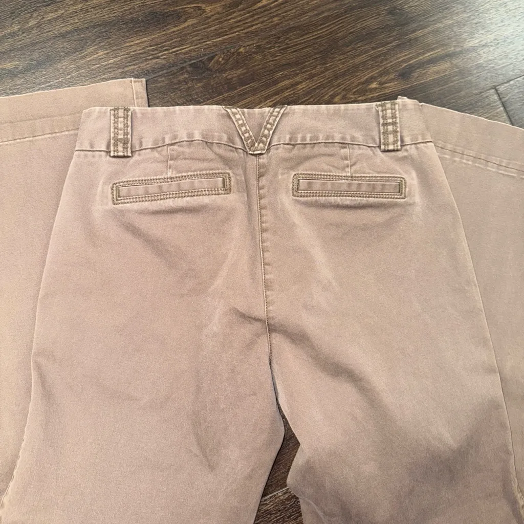J. Crew‎ Women's City Fit Twill brown Chino  Size 6 - Image 3