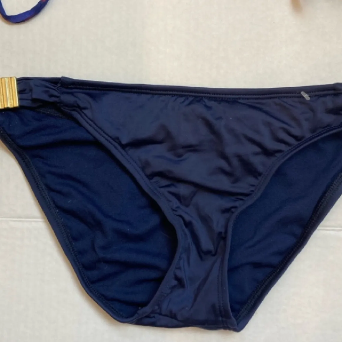 🌞NWOT Bar III padded bandeau bikini Navy blue bottoms A - Image 9