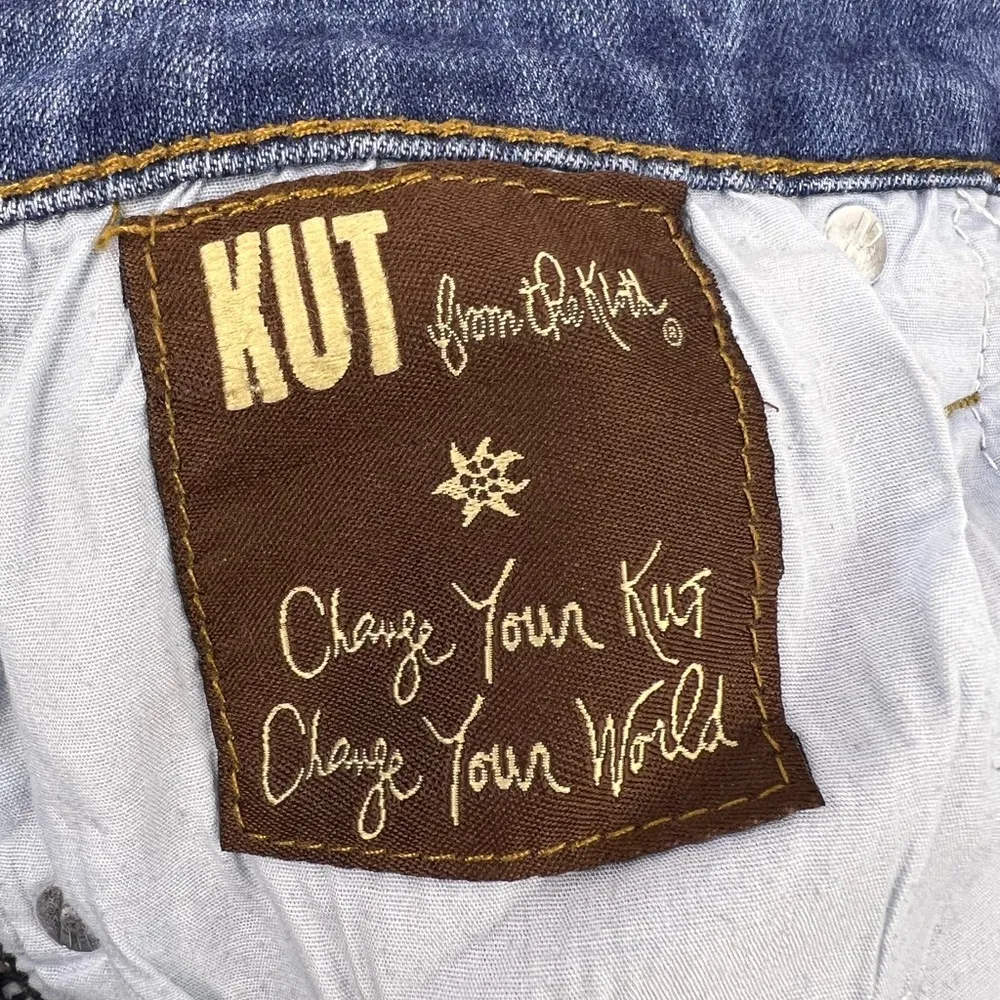 Kut from the Kloth Skinny Jeans Blue Mid Rise Stretch Denim Size 10 - Image 11