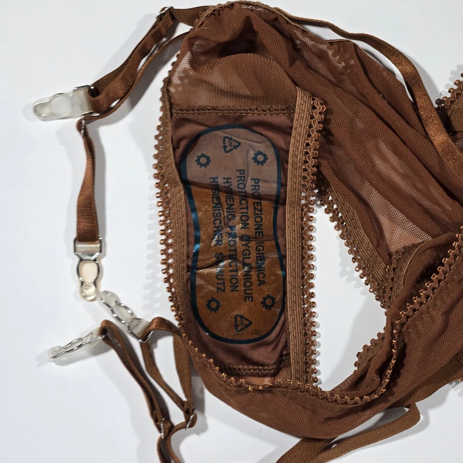 Frederick's of Hollywood Lola Lee Sheer Mesh Long Sleeve Teddy M NWT‎ - Image 4