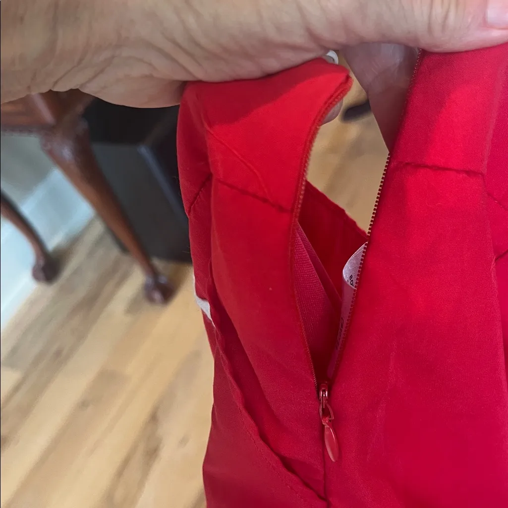 TCEC Game Day Red Shorts White Ric Rac  at Pockets Hem New - Image 6