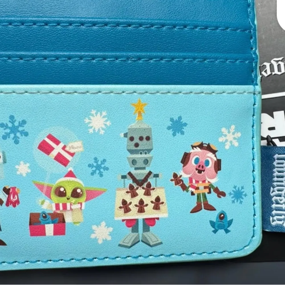 LOUNGEFLY STAR WARS DISNEY MANDALORIAN THE CHILD GROGU HOLIDAY CARD HOLDER - Image 3