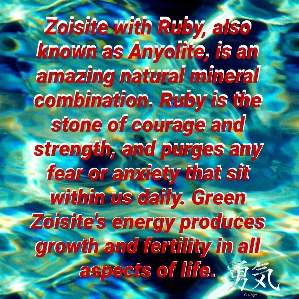 Ruby Natural  Zoisite Slice Sterling Silver Ring - Image 5