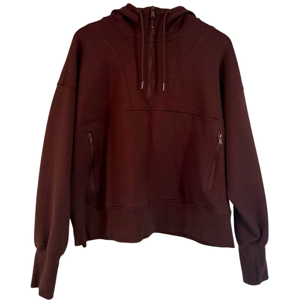 Old Navy burgundy dynamic fleece half zip pullover sweater 2x - Image 10