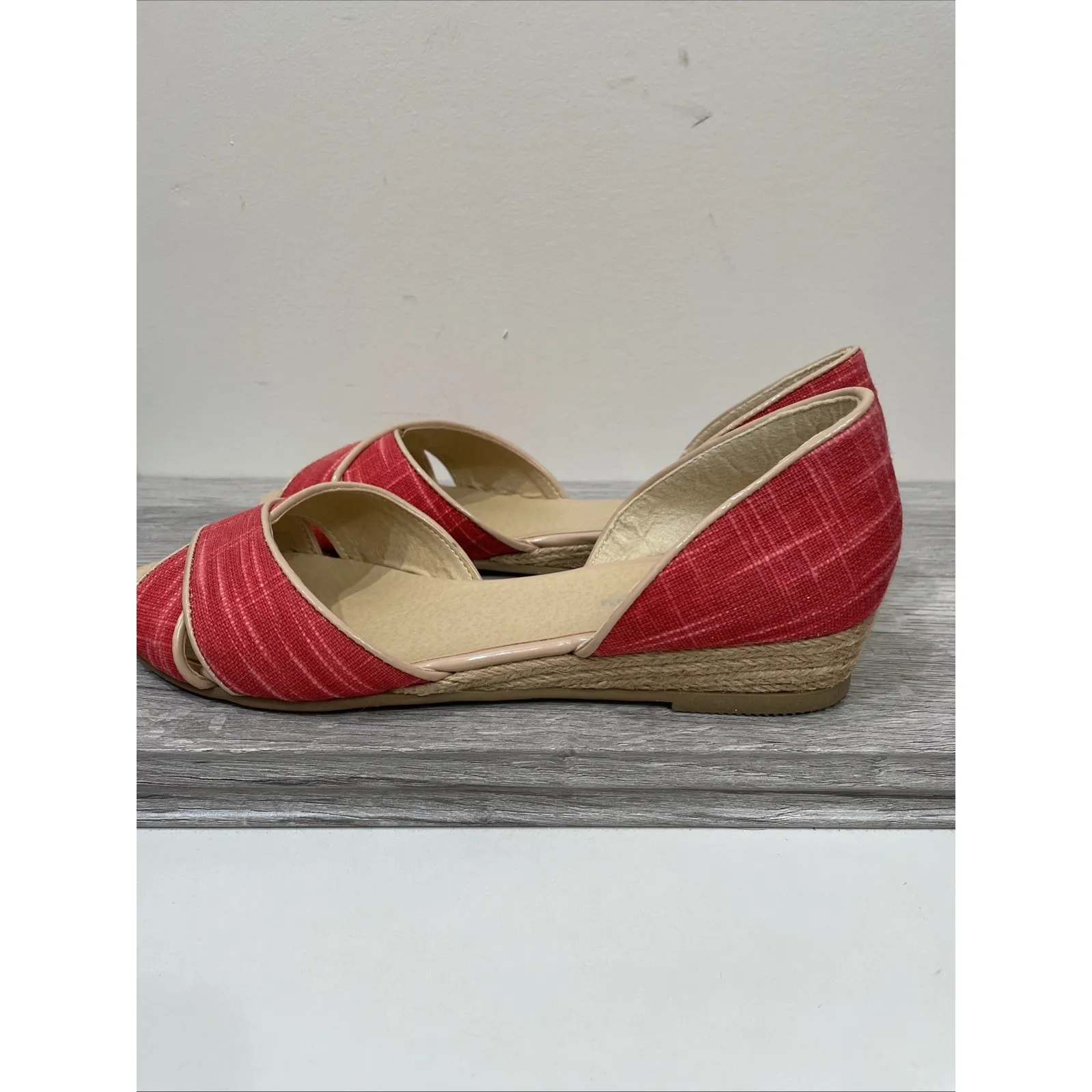 CL‎ by laundry fortune linen coral 9 1/2 ladies shoes - Image 5