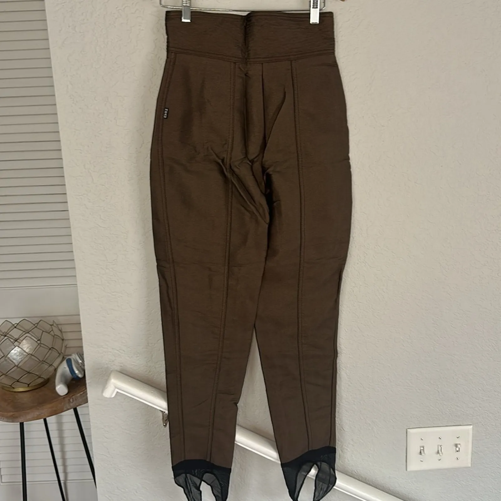 Vintage Head Sportswear Apres Ski Pants Wool Snow Winter Brown Compression - Image 7