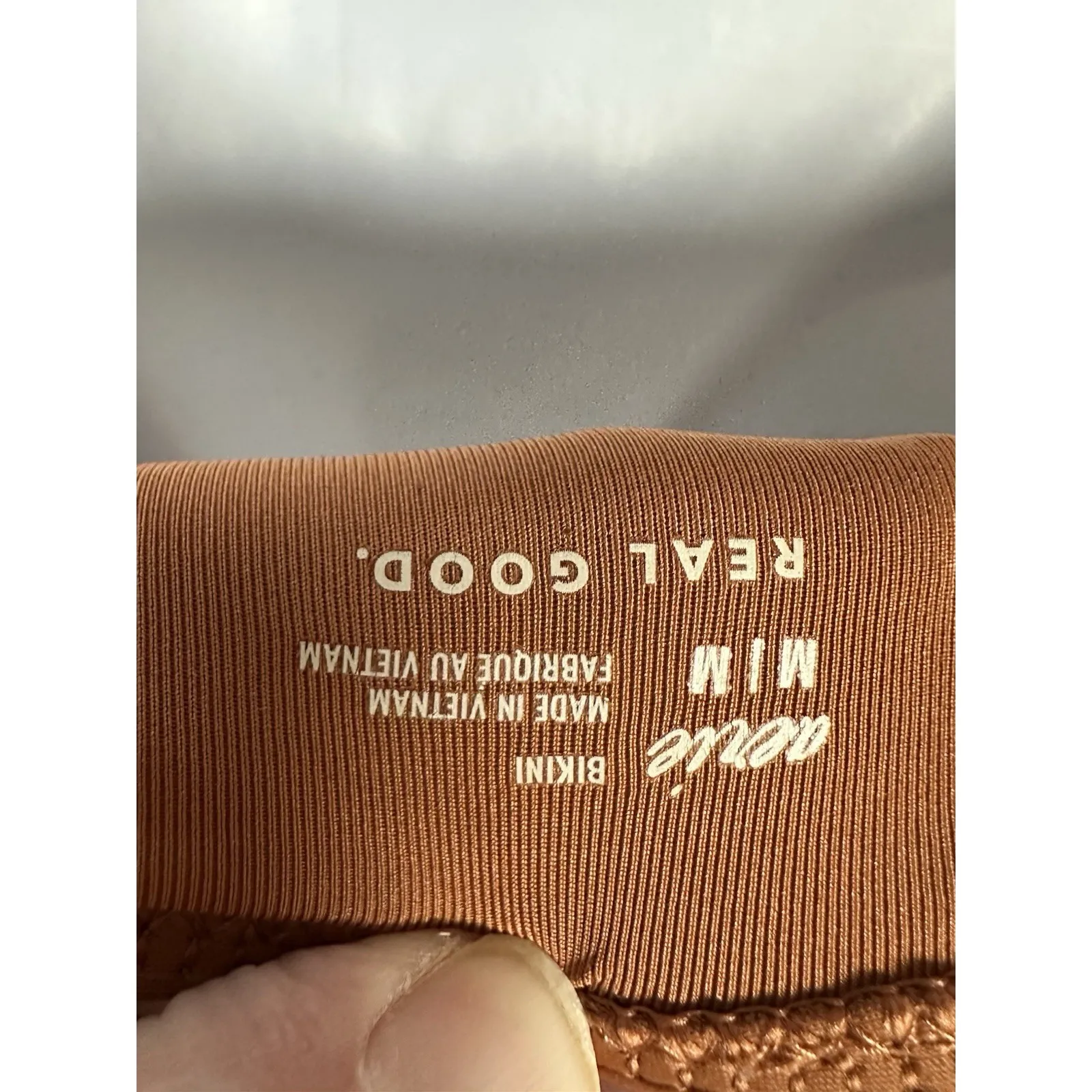 Aerie Real Good Twist Front Bikini Set - Burnt Orange / Rust Top L Bottom M NWOT - Image 5