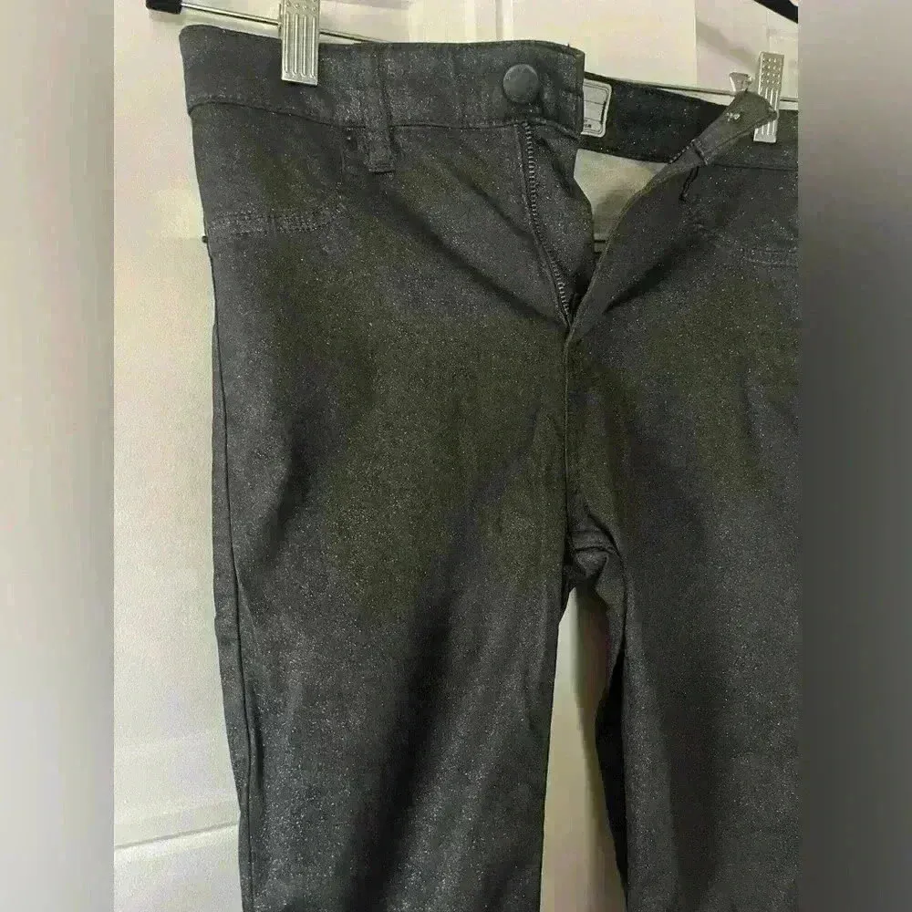 Free people black jeans with silver shimmer - Image 3