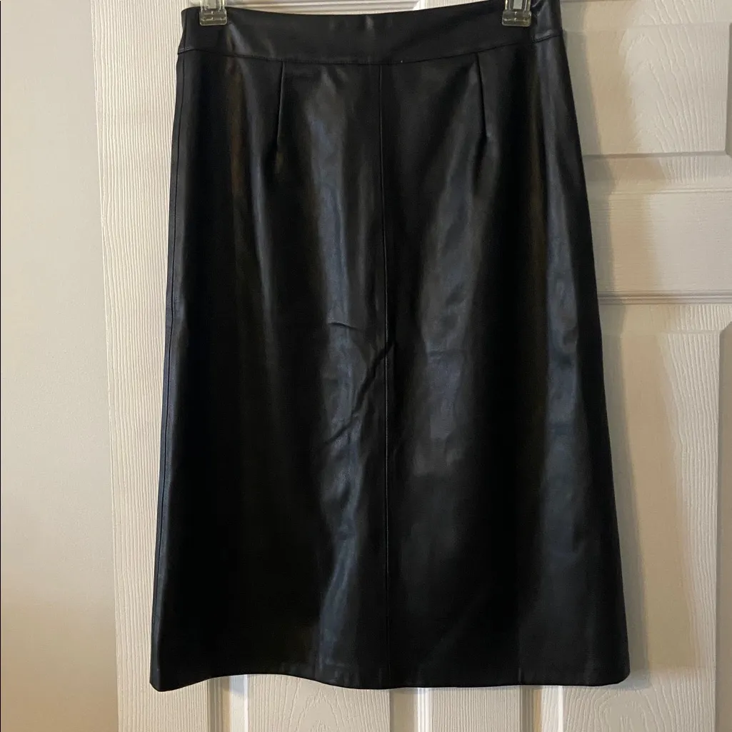 THML Black Button-Front Pencil Skirt mid length 27” brand new - Image 3