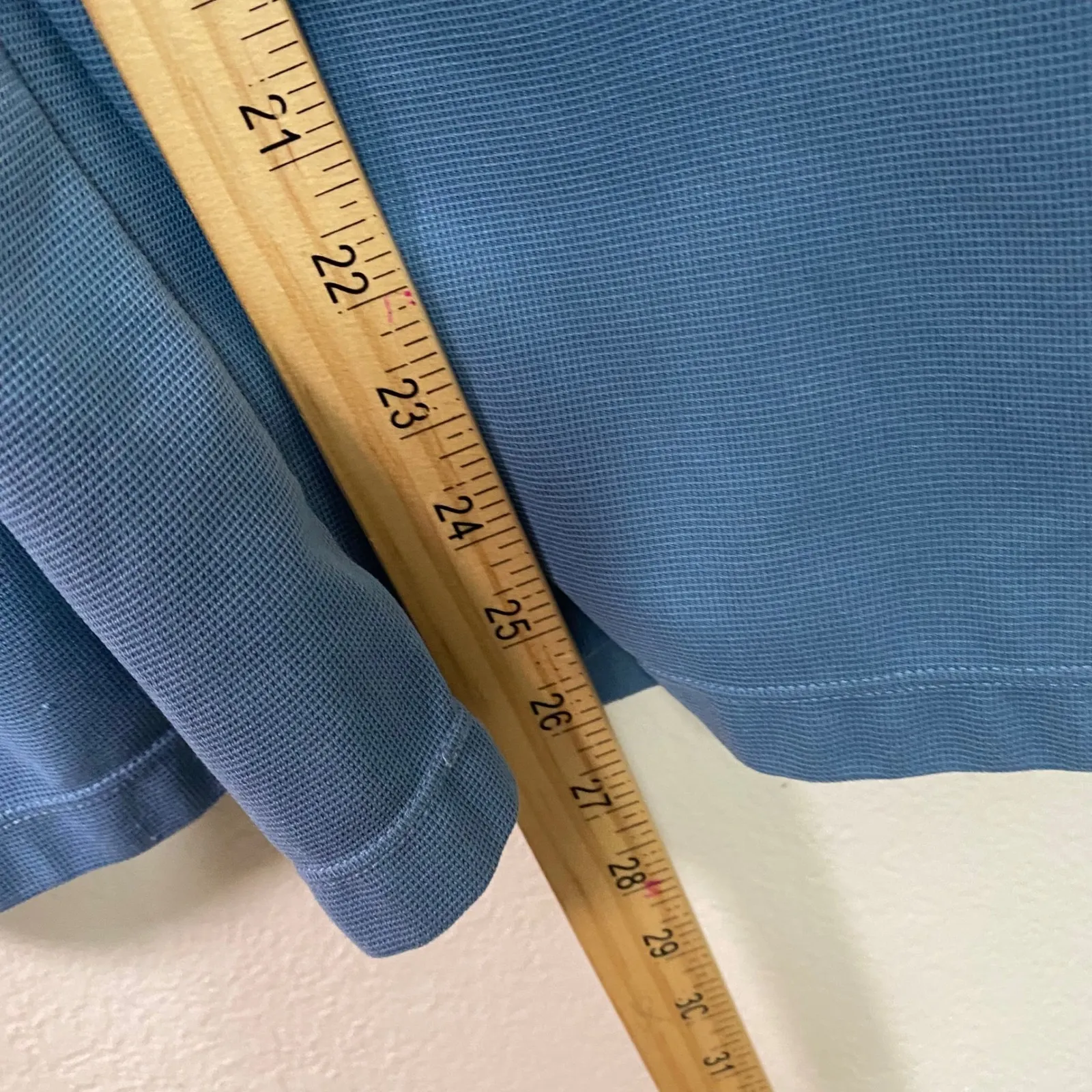 Halara Womens Wide Leg Pleated Cropped Trouser Pants Mountain Spring Blue Size L - Image 5