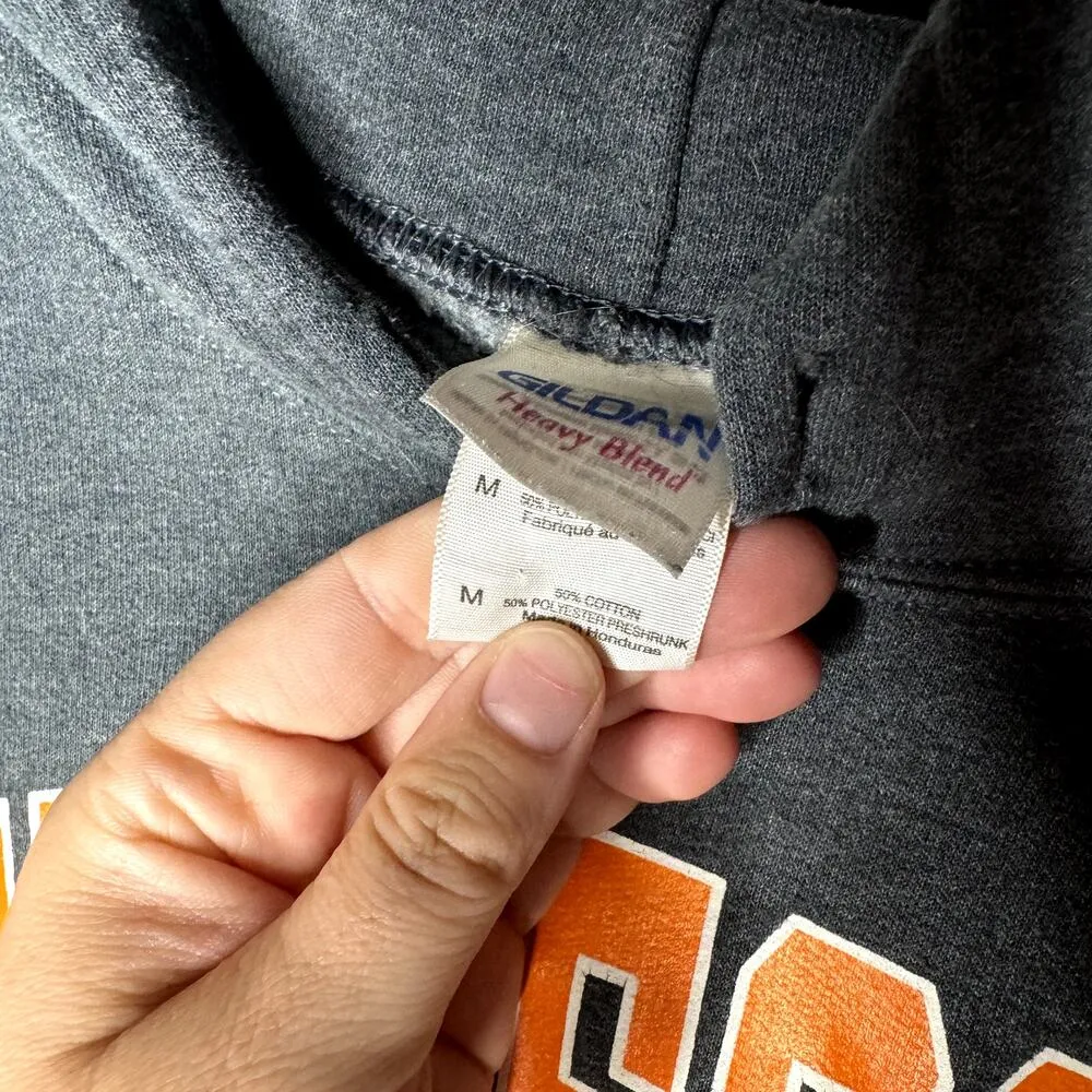 Tennessee Grey Long Sleeve Hooded Sweatshirt Hoodie Unisex M - Image 2