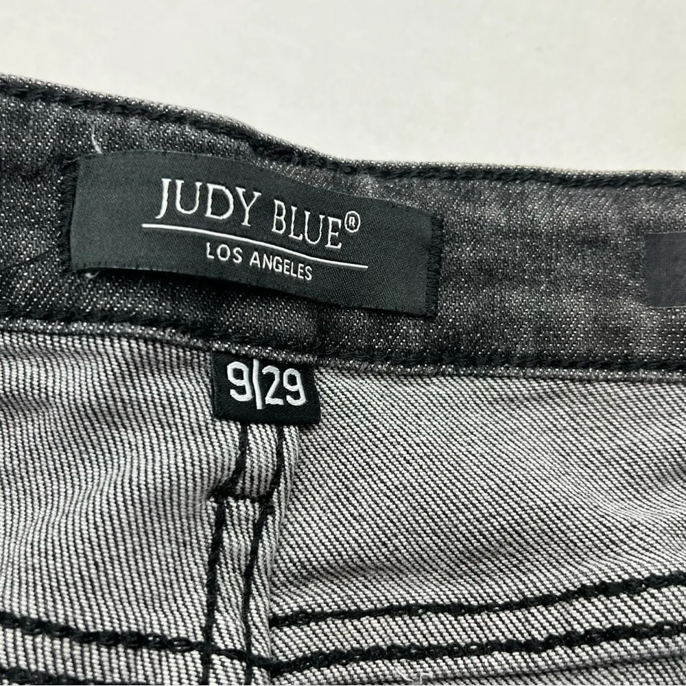 Judy Blue Boyfriend Fit Womens Size 9 / 29 Faded Black Denim Jean Style# JB88130 - Image 2
