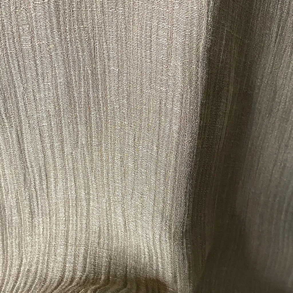 Kate Hill Silk and Linen Olive Wide Leg Trousers - Image 5