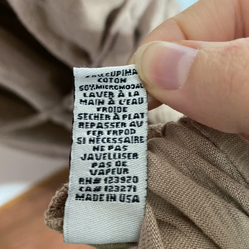 La Made sandy beige faux wrap column Grecian maxi dress with side slit size L - Image 12