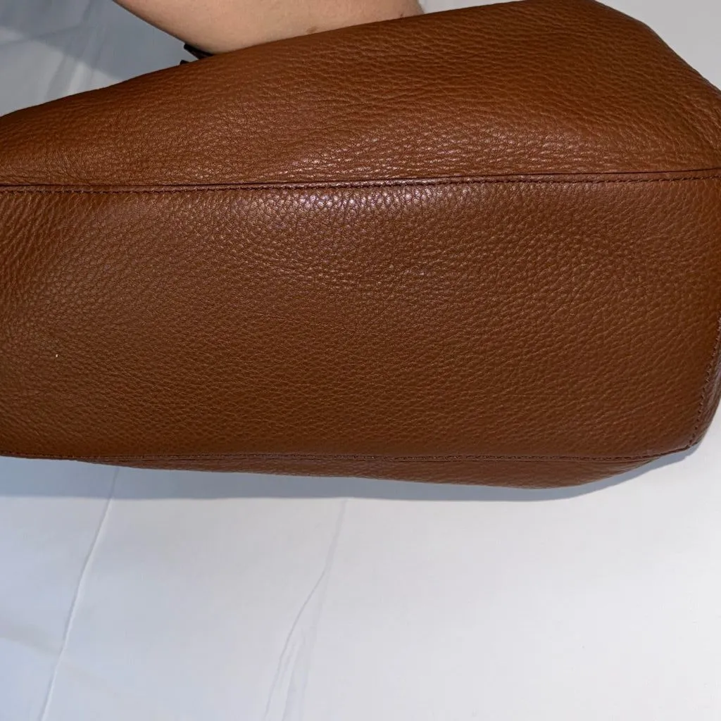 Cole Haan Rich Brown Leather Hobo Bag - Image 11