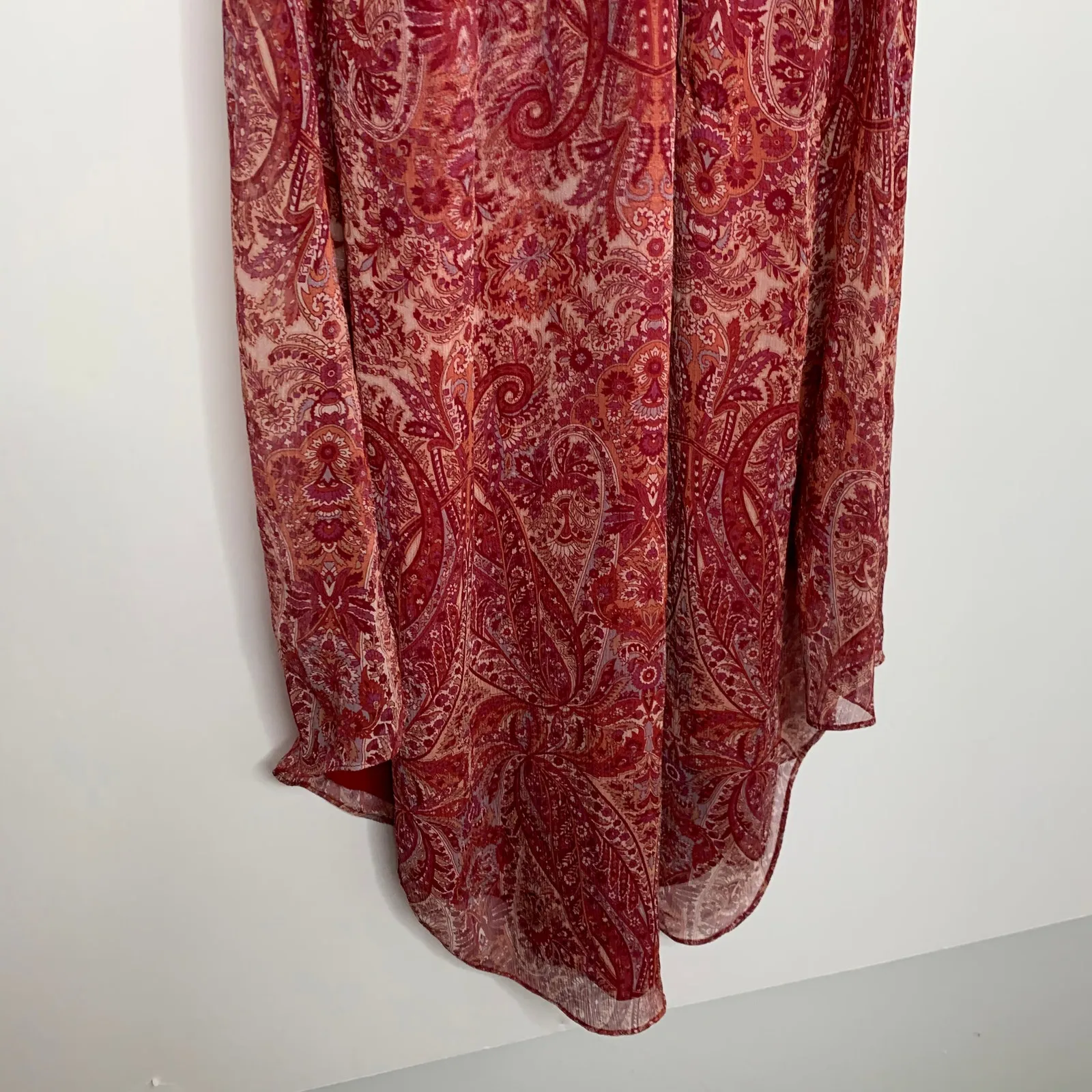 Ramy Brook Jolene Sleeveless Silk Paisley-Print Midi Dress Womens XS - Image 14