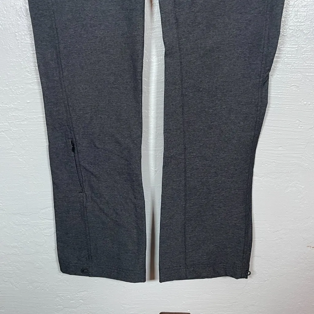 Royal Robbins Women 6 Gray Pants Pockets Stretch Adjustable Cuff Hiking Granola - Image 2