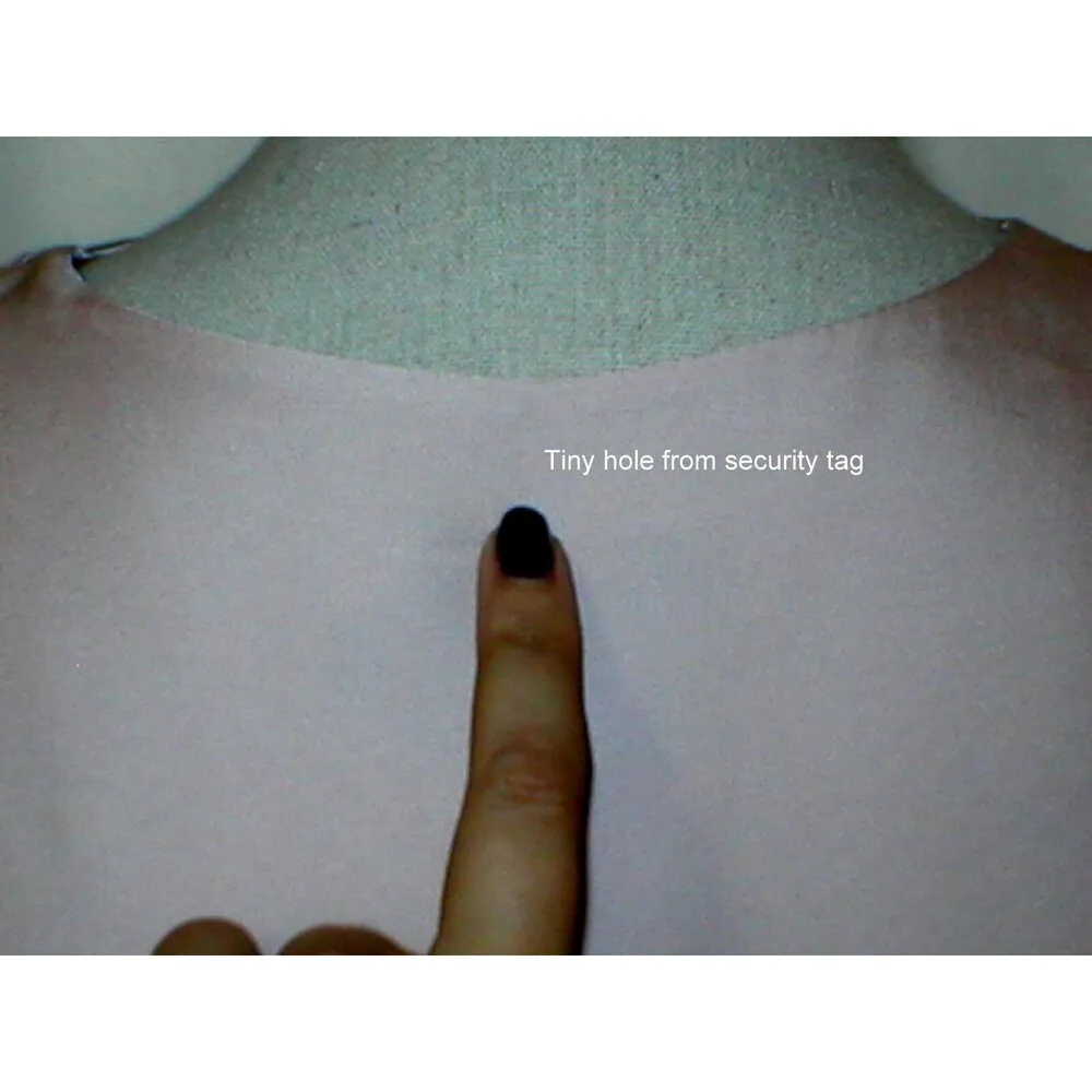 New Womens NWT $269 Taylor Dress 14 Pale Pink Beige Tiered V Neck Peach Silky - Image 12