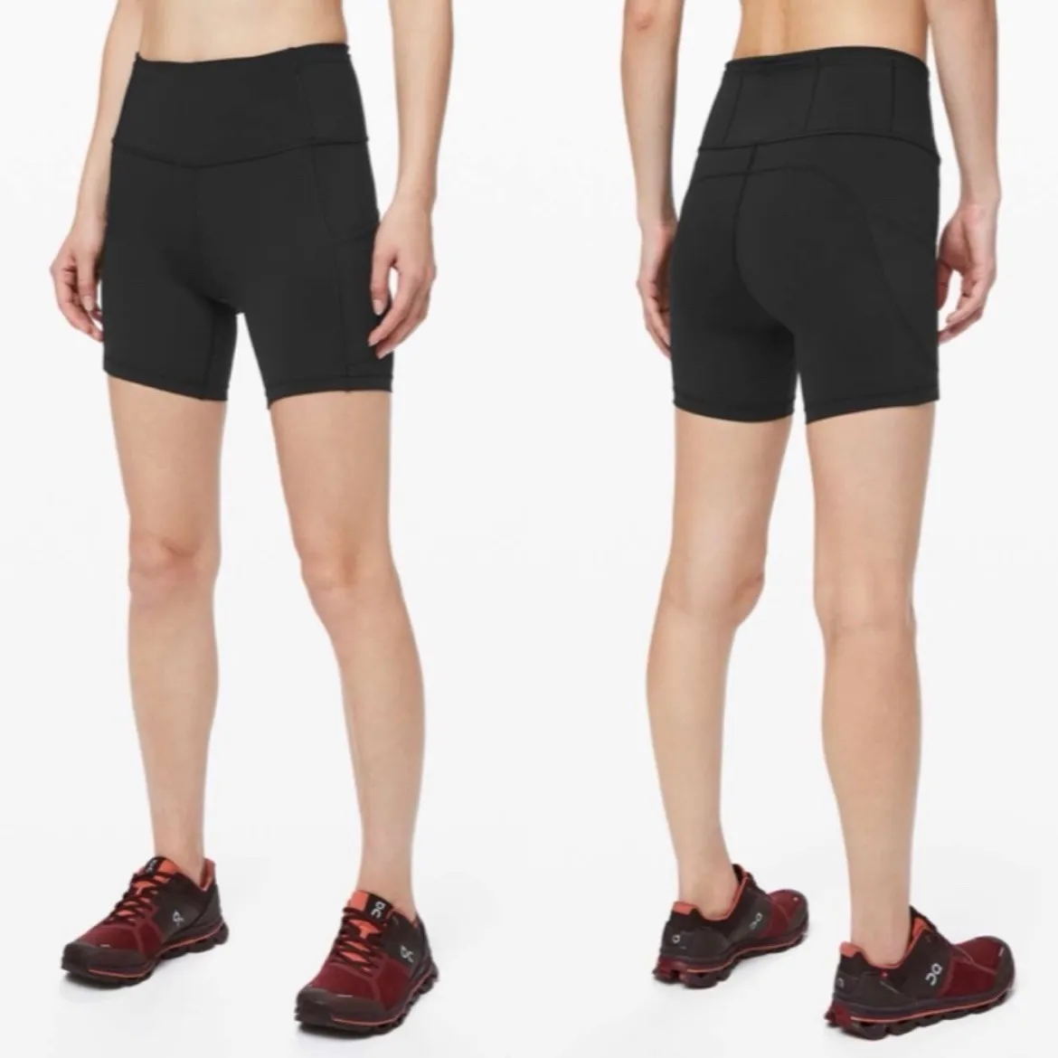 Lululemon Fast And Free Short 6" *Non-Reflective Black Size 6 Workout Gym - Image 2