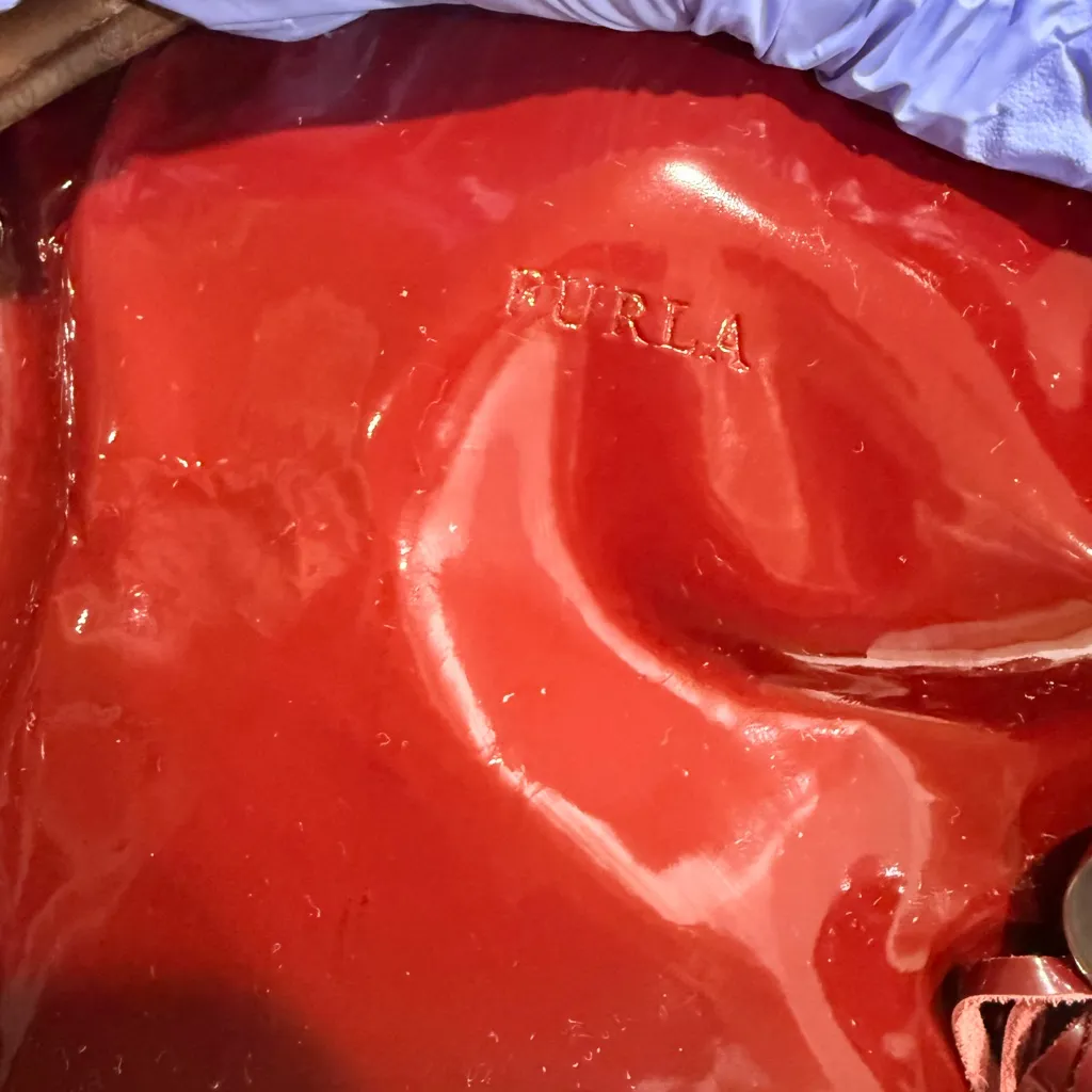 Furla Red Patent Leather Tote Bag - Image 2