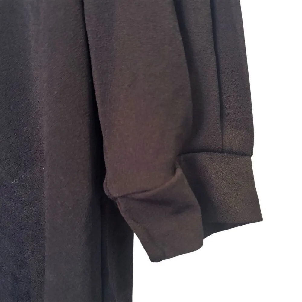 H&M Women's Black Boat Neck 3/4 Sleeve Blouse XS - Image 5