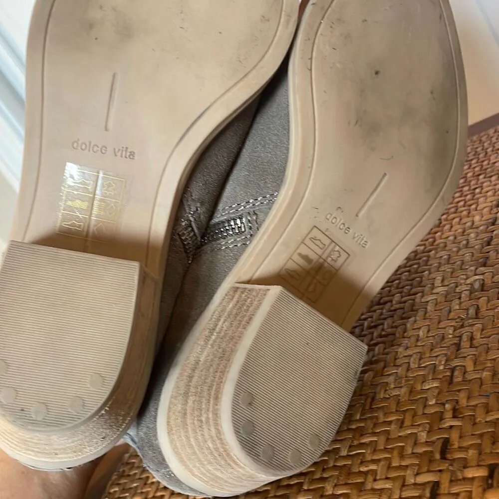 Dolce vita grey suede booties size 6 Gray - Image 6