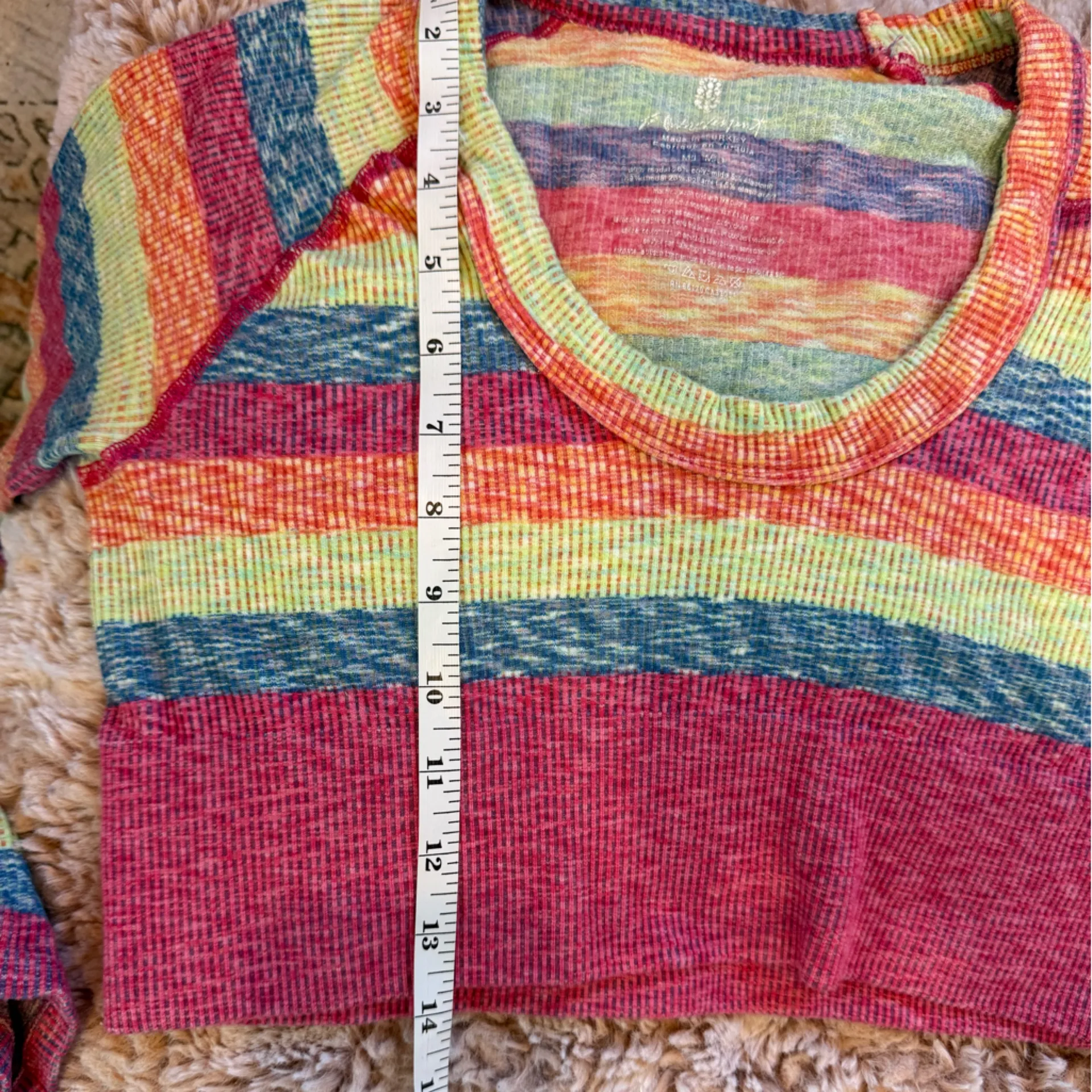 Free people Multicolor Knit intimately set size M/L Red - Image 3