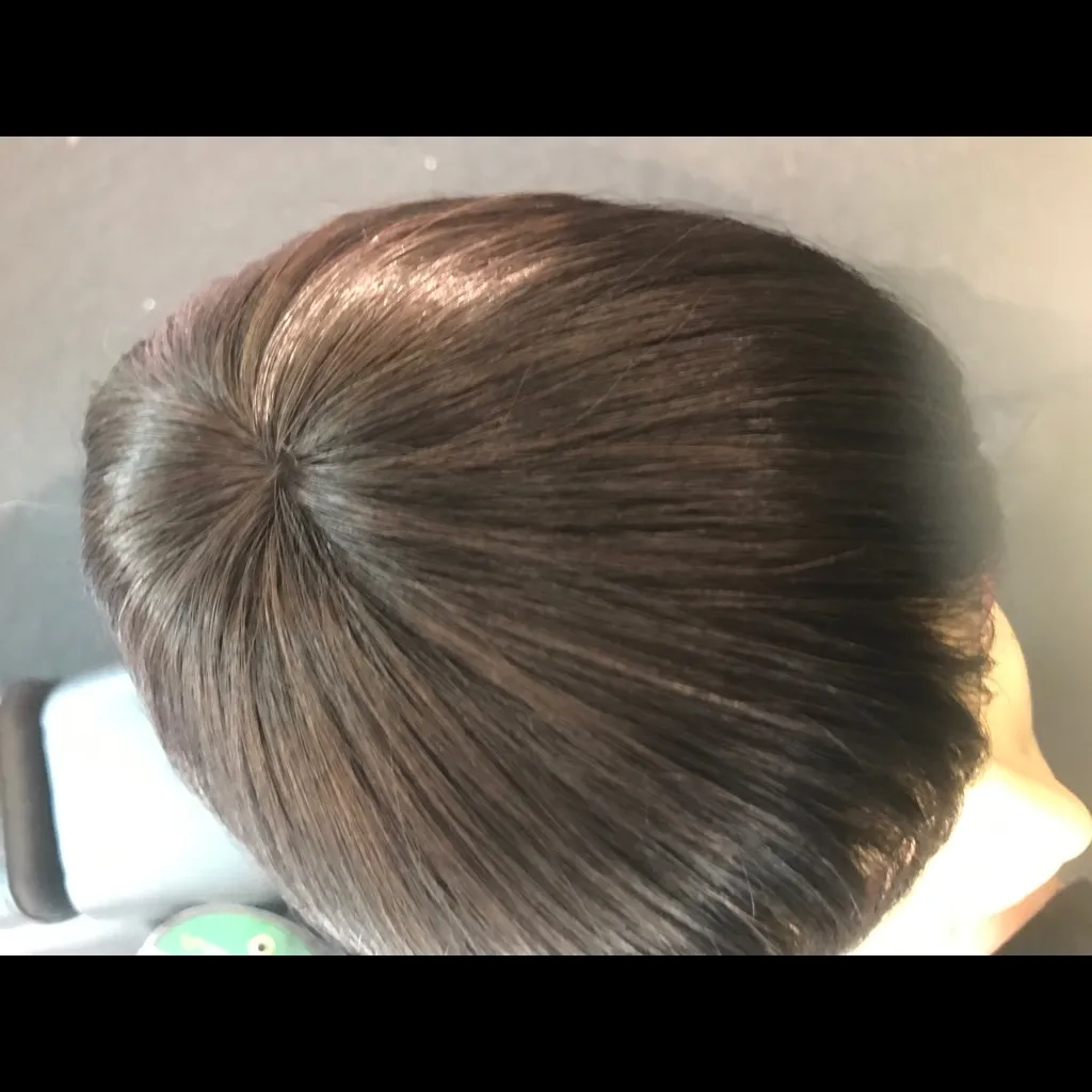 Wig Human very dark brown bob human wig - Image 7