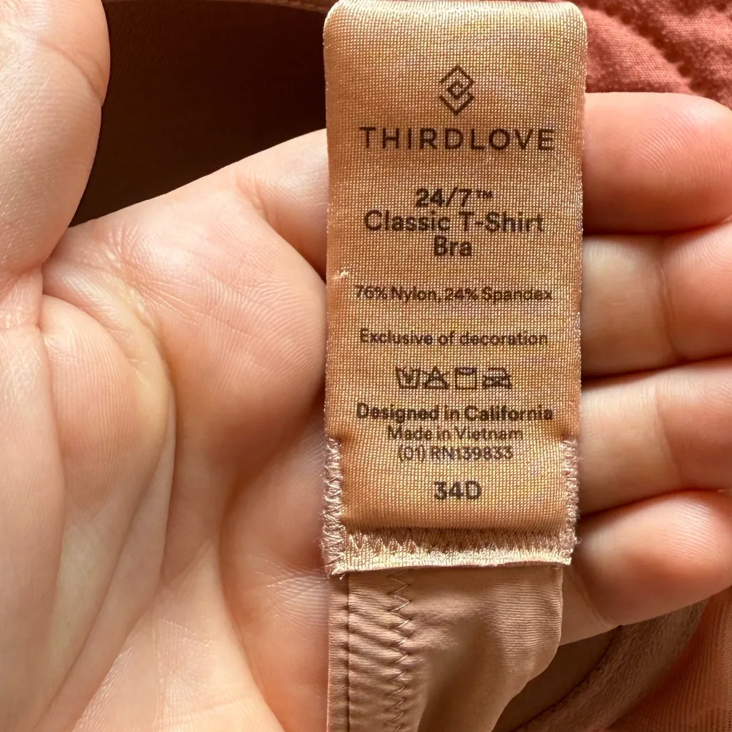 NWT Thirdlove 24/7 Classic T-Shirt Bra 34D - Image 7