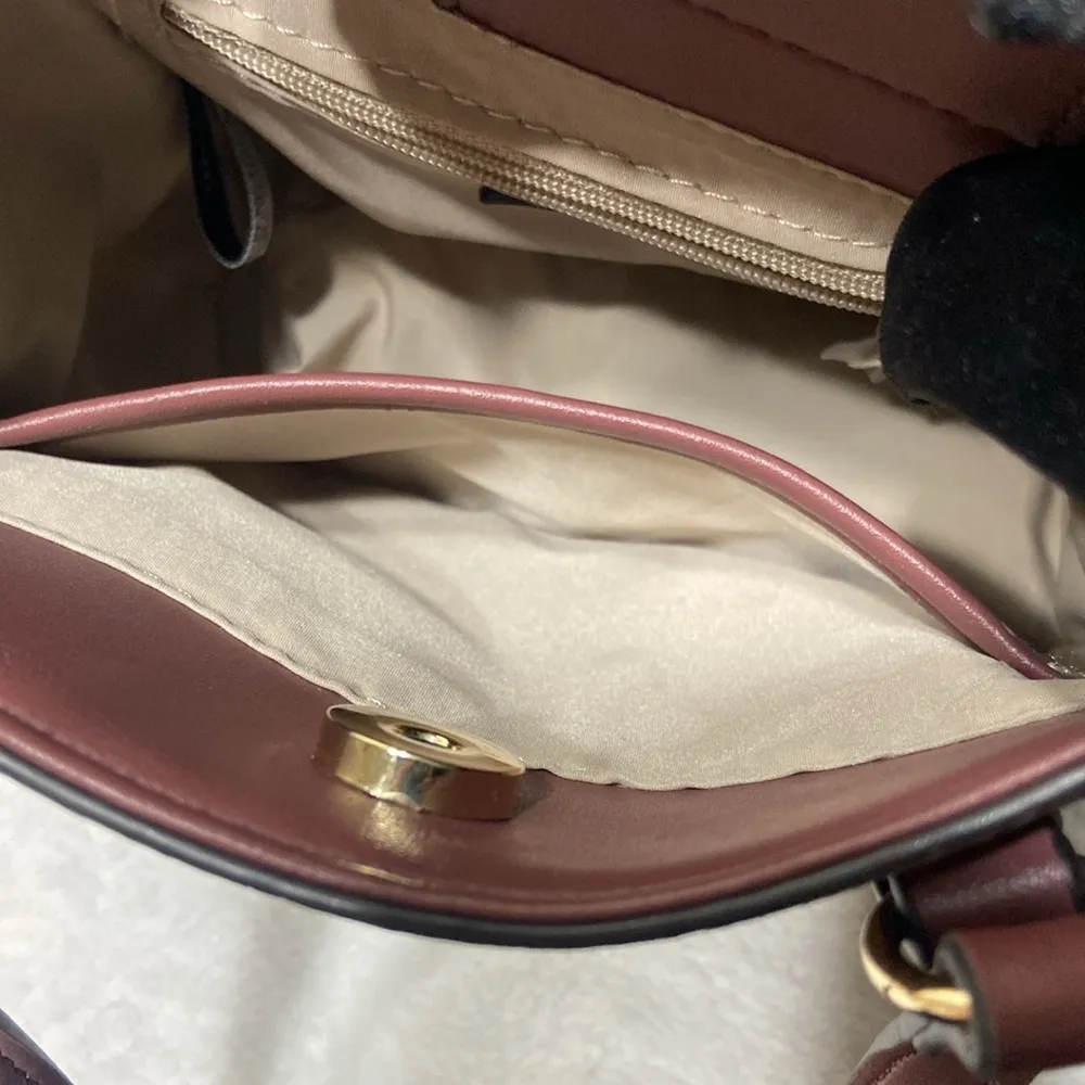 Nine West crossbody bag rouge brown flower print - Image 9