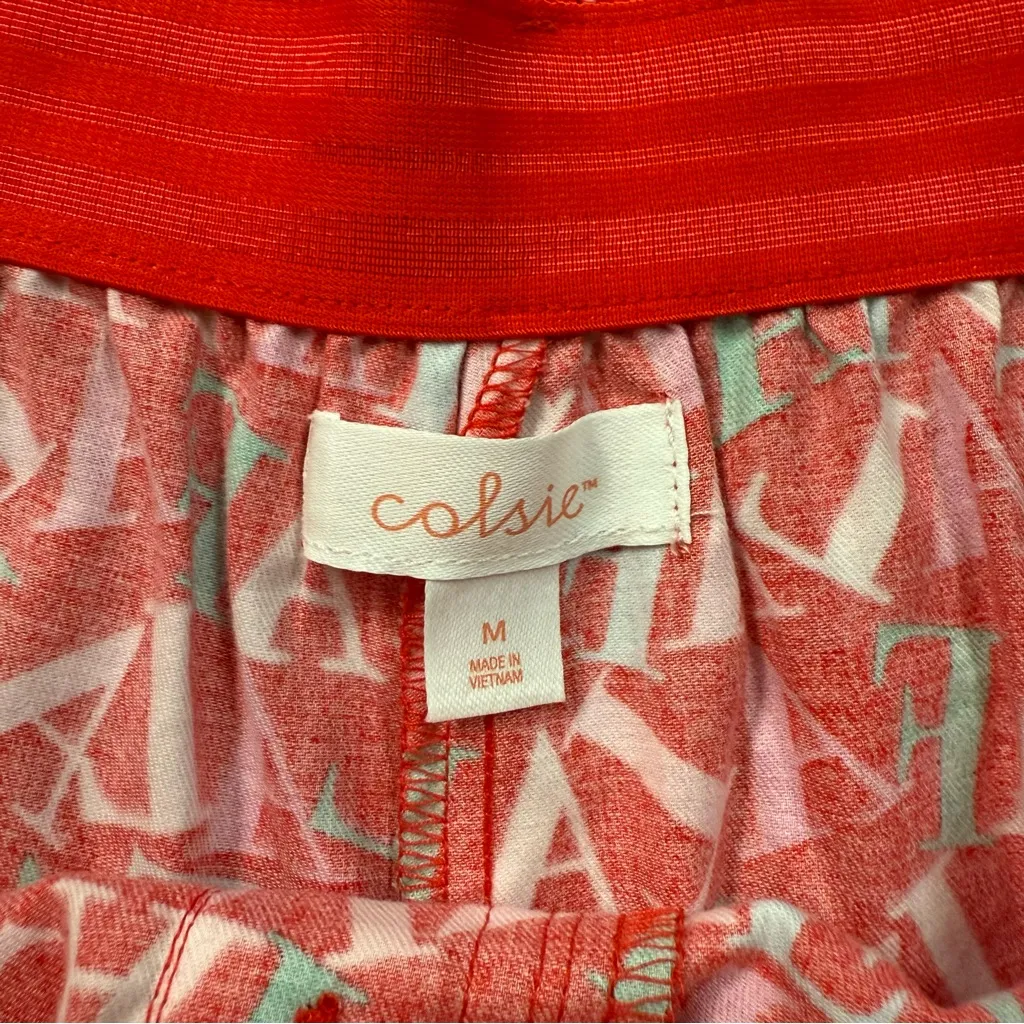 NWT Colsie Christmas Novelty Printed Boxer Pajama Shorts Women’s Size Medium Red - Image 6