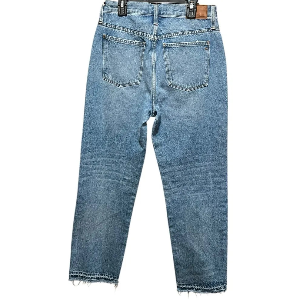 Madewell Classic Straight Distressed Jeans Size 27 - Image 8