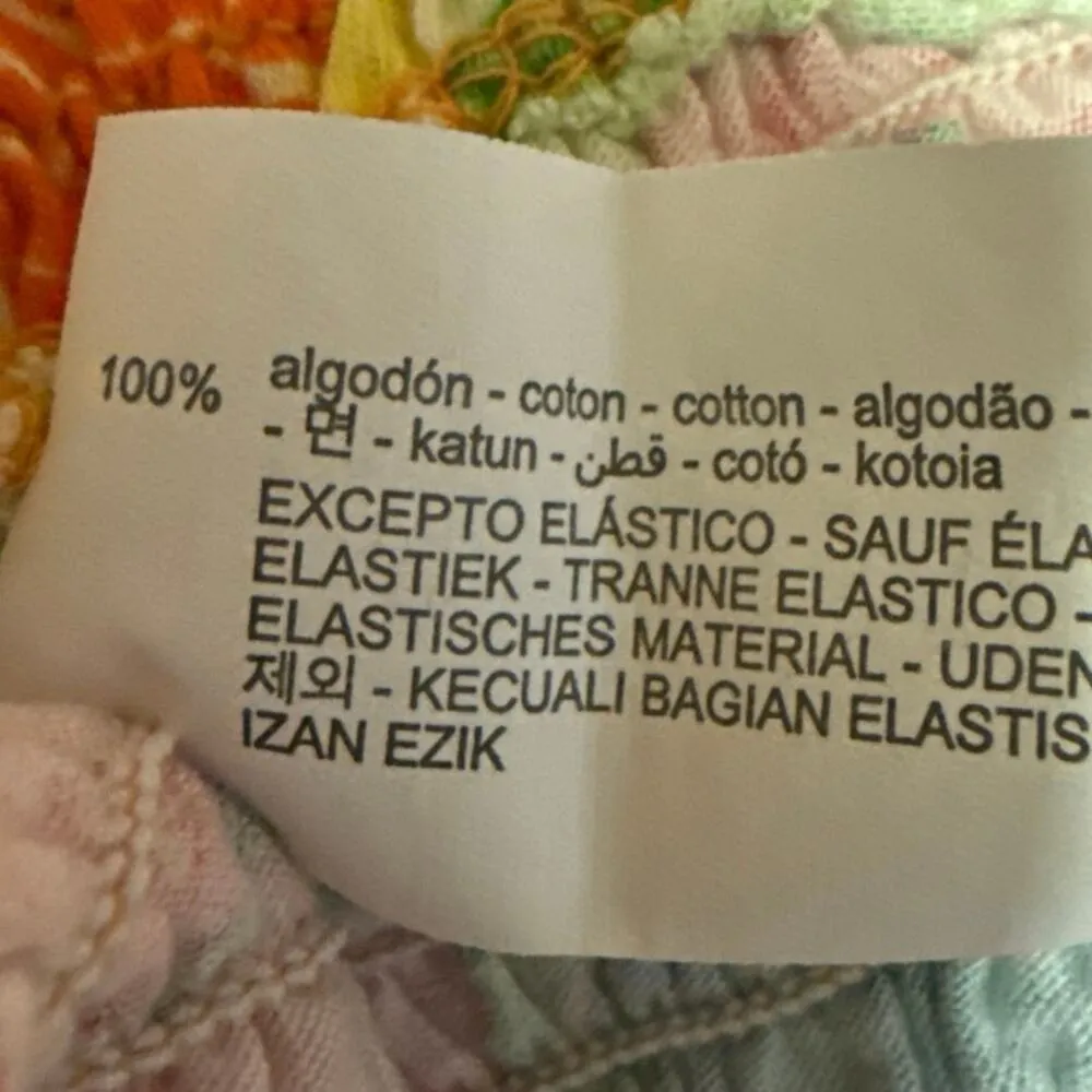 Zara Multicolor Floral Sleeveless Halter Smocked Cami Camisole Crop Tank Top M - Image 5