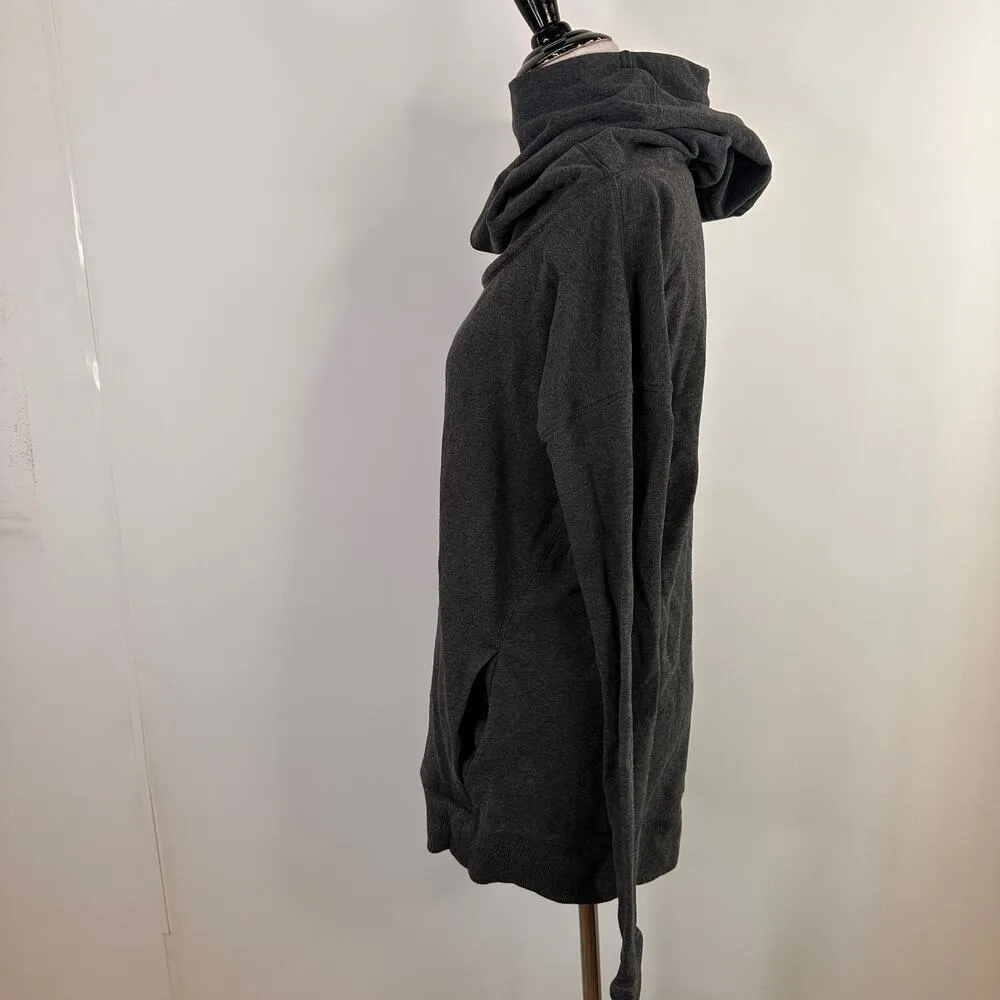 Lululemon Athletica Grey Pull Over Hoodie Sweatshirt Size 4 - Image 4