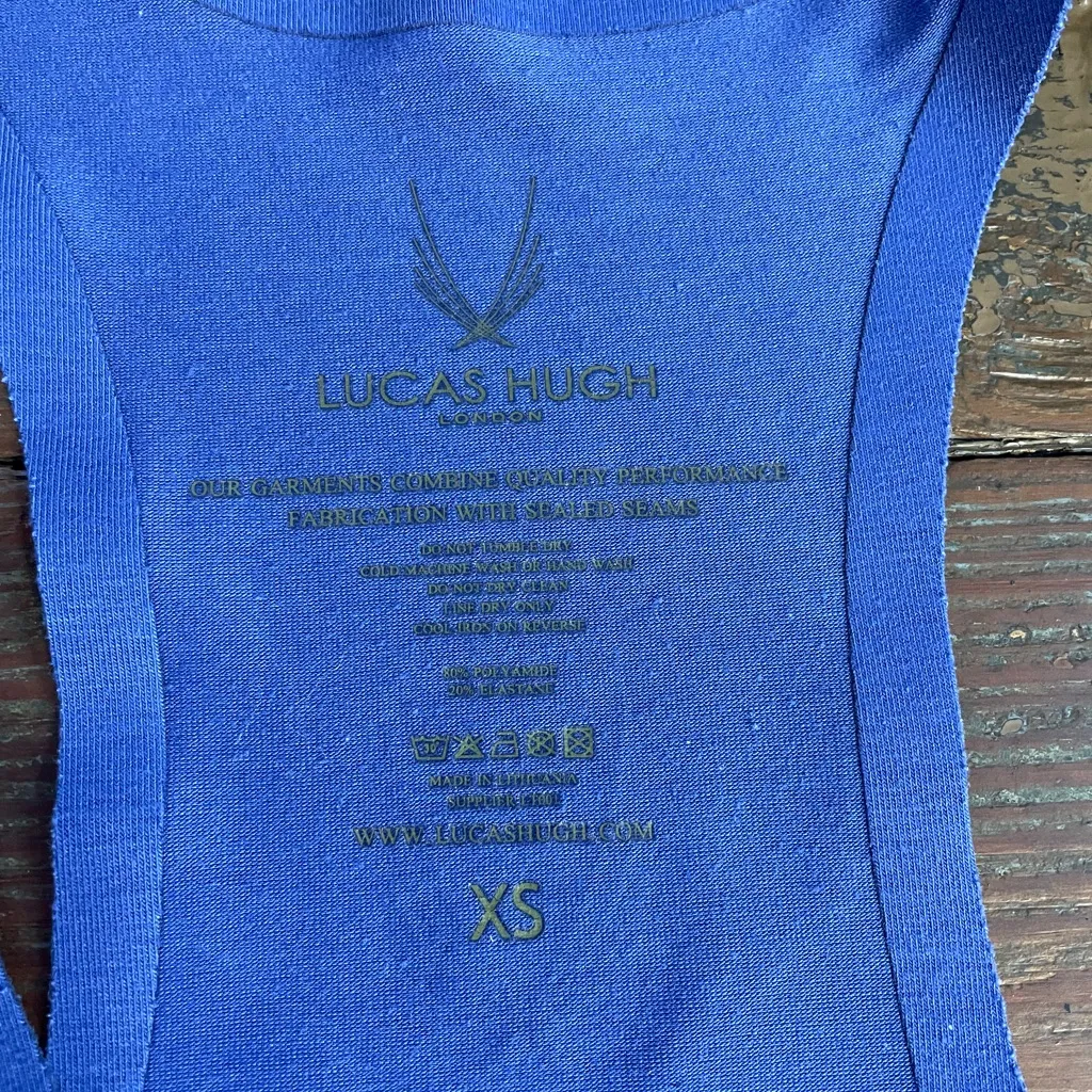 Lucas Hugh London Core Technical Blue Knit Tank Top Hunger Games - Image 12