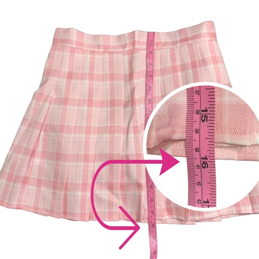 NWOT Romwe Pink Pleated Mini Skirt Size Medium - Image 4