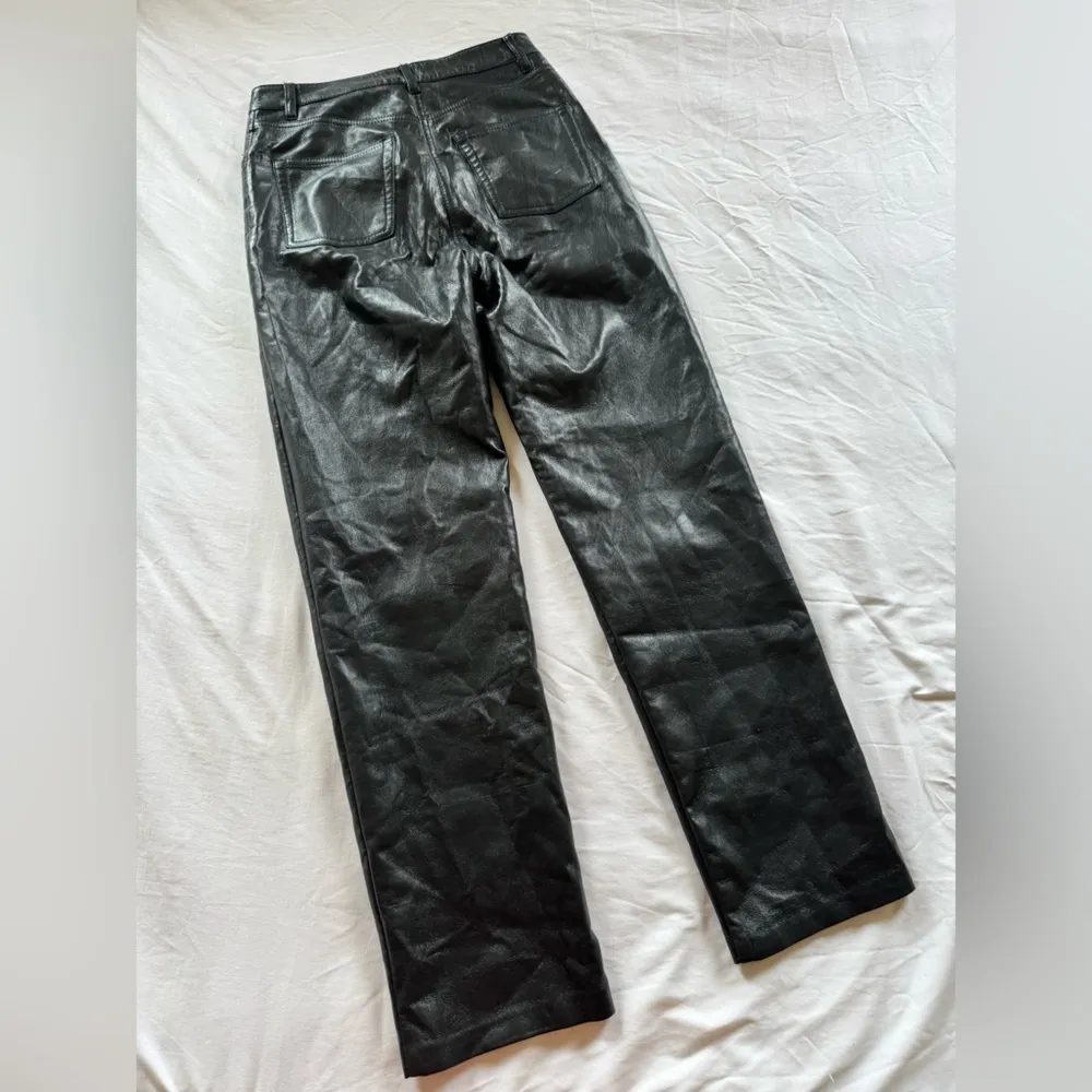 Aritzia Wilfred Faux Black Leather Pants size S - Image 2