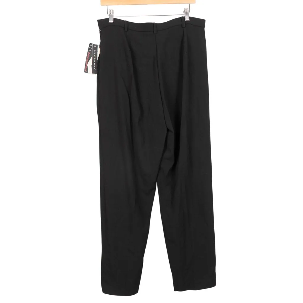 Counterparts Dress Pants 14 Womens Black Slimming Sensations Pockets Stretch - Image 6