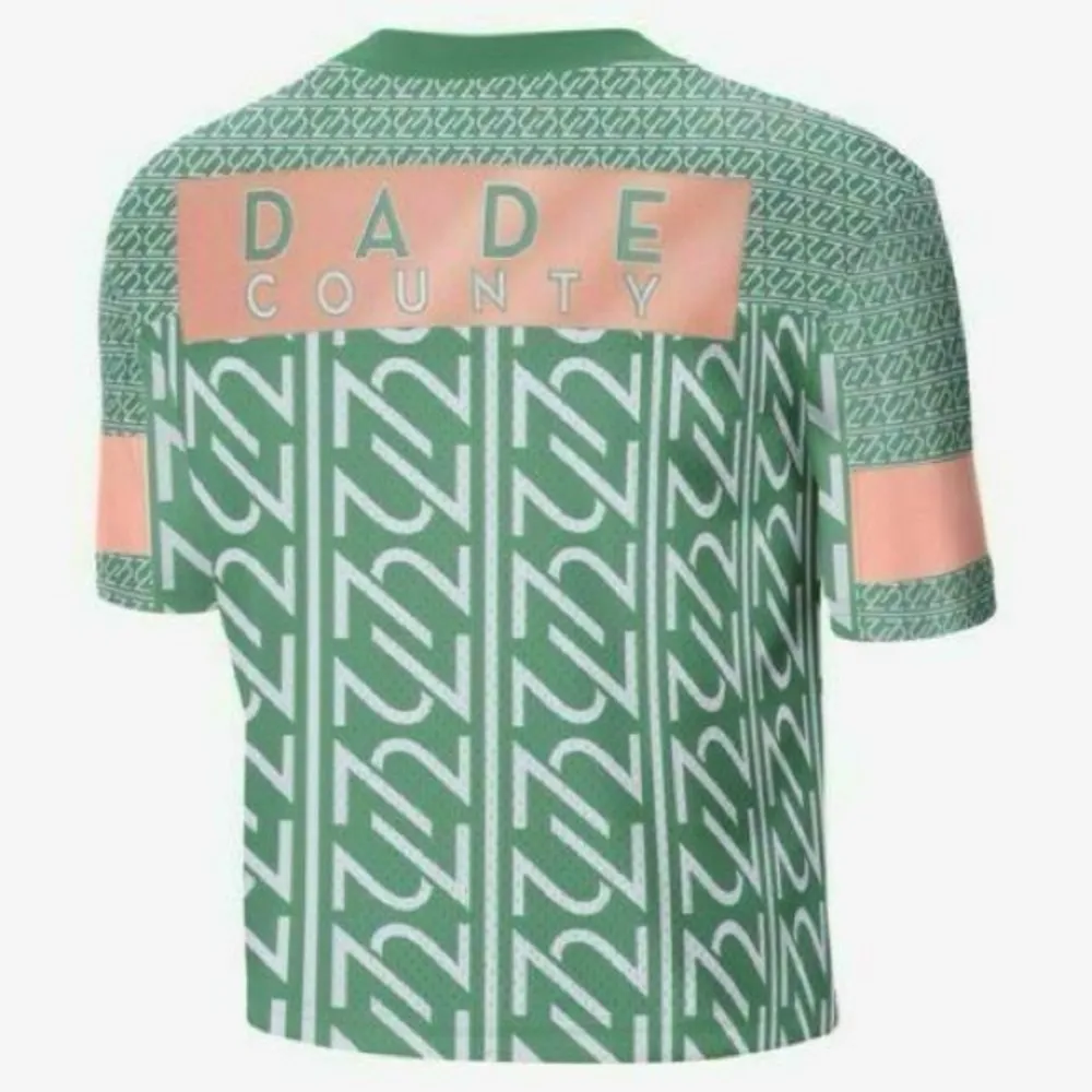 Nike Miami Crop Top Jersey 1972 Dade 302 Kinetic Green - NWT‎ (Size XL) - Image 2