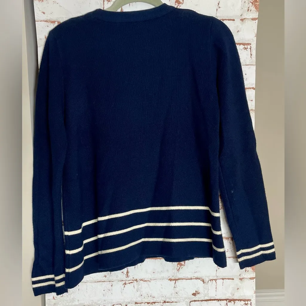 Tuckernuck Navy and White Striped Sweater Blue - Image 2